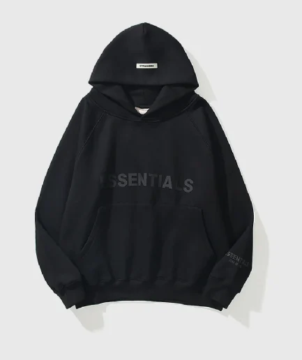 Essentials Oversize Black Hoodies
