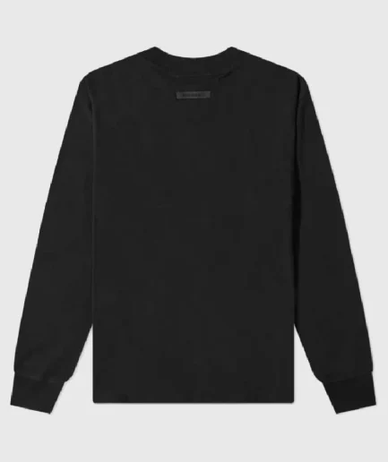 Essentials Long Sleeve Polo Sweatshirt Black