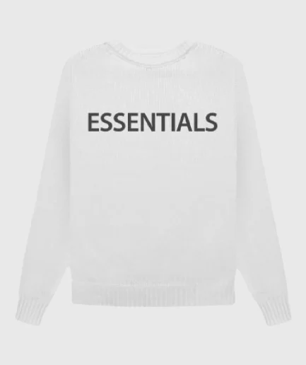 Essentials Overlapped Sweatshirt White