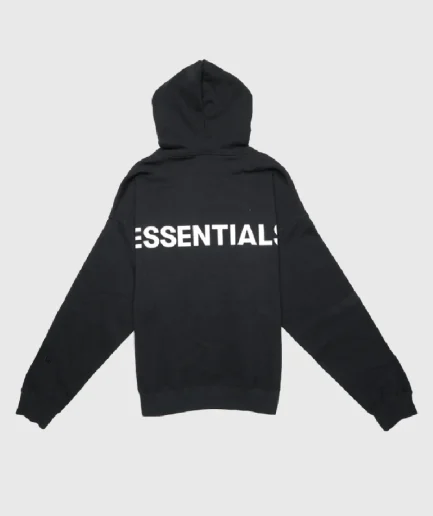 Fear Of God Essentials 3M Logo Pullover Hoodie Black