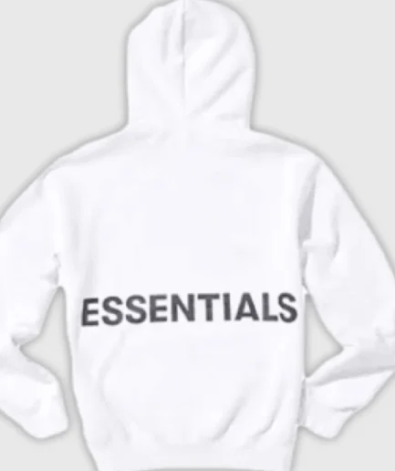 Fear of God Essentials Graphic Pullover Hoodie White