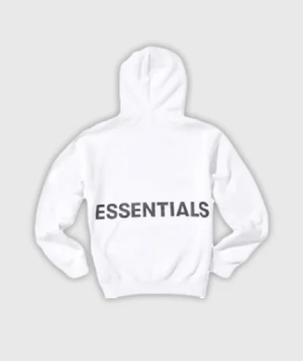 Fear of God Essentials Graphic Pullover Hoodie White