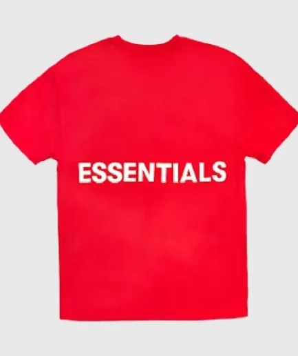 Fear of God Essentials Graphic T-Shirt Red
