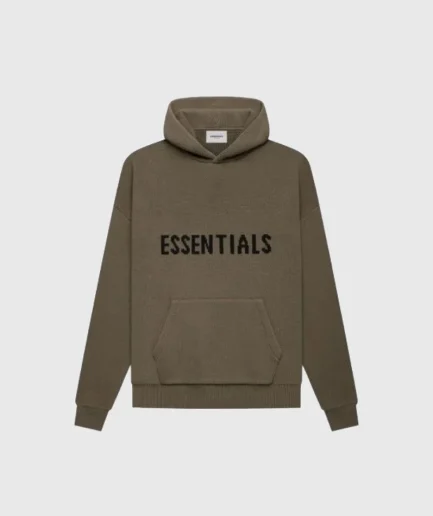 Fear of God Essentials Knit Pullover Hoodie Brown