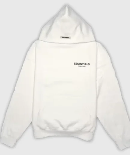Fear of God Essentials Photo Pullover White Hoodie