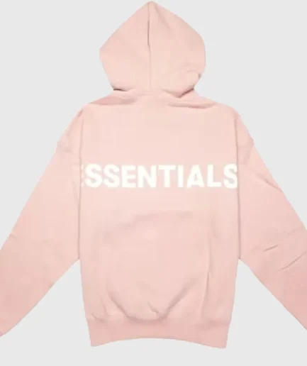 Fear of God Essentials Pink 3M Logo Pullover Hoodie