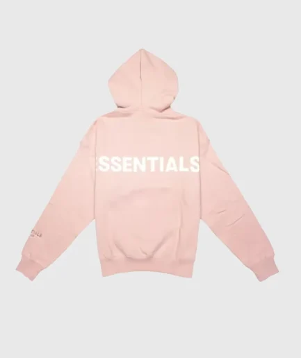 Fear of God Essentials Pink 3M Logo Pullover Hoodie