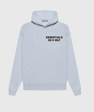 Essentials God Is Great Hoodie Gray