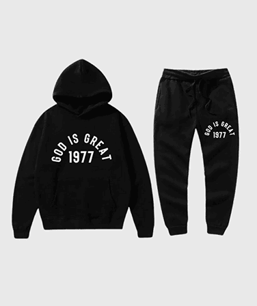 Essentials God Is Great Tracksuit Black